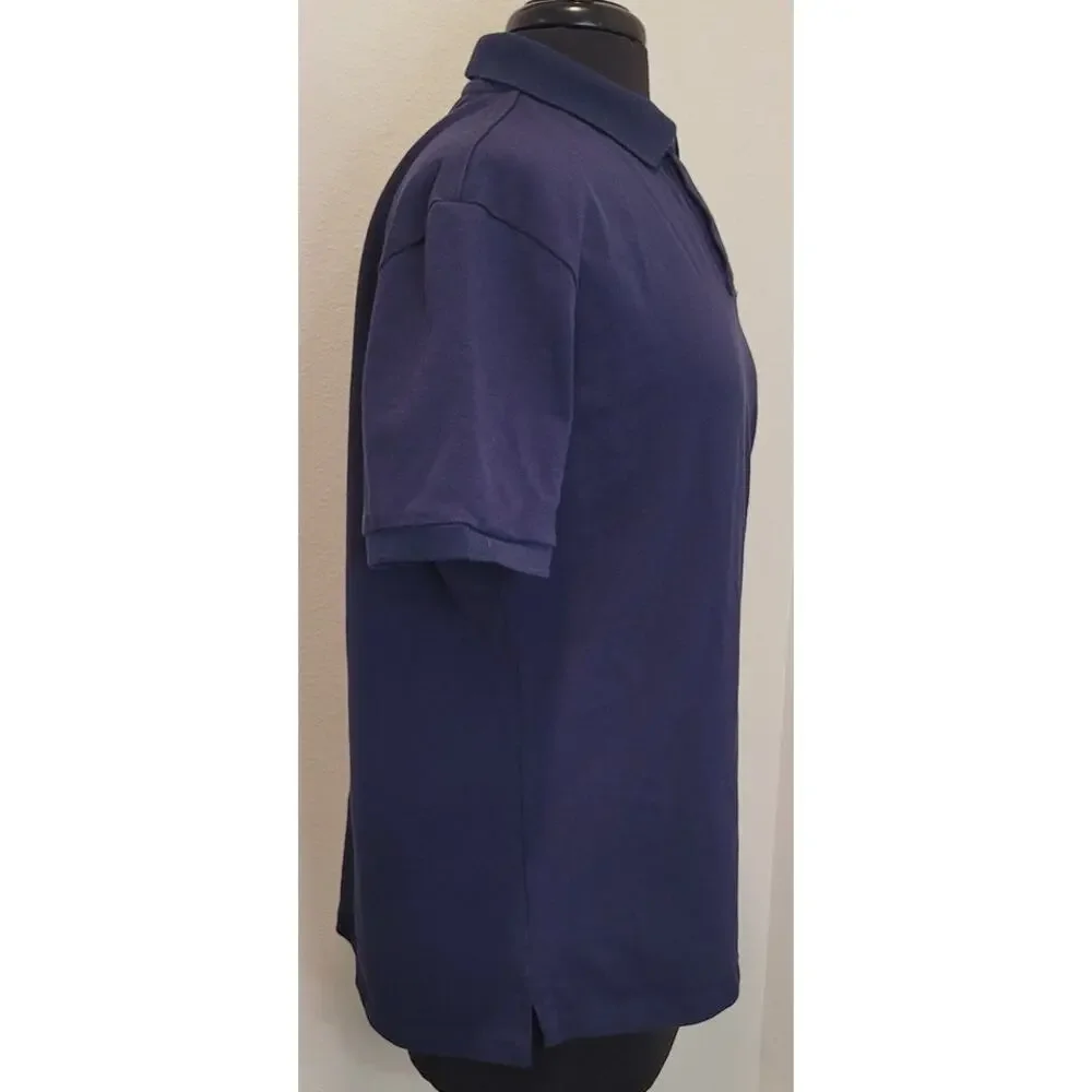 Ralph Lauren Navy Slim Fit Polo L Luxe Preppy